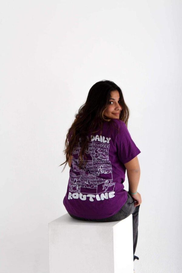 Daily Boring Routine Purple T-shirt